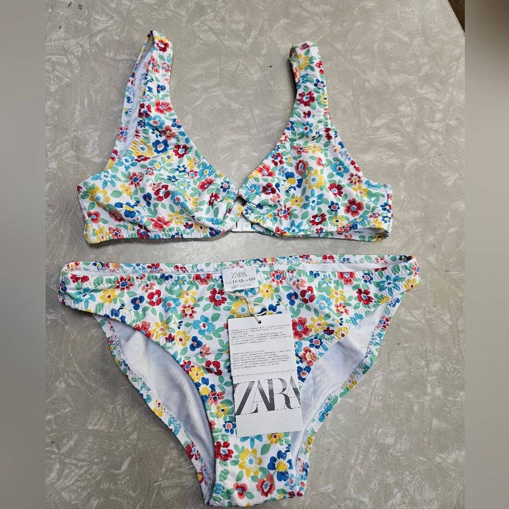 Zara Kids Floral Bikini - Multicolor